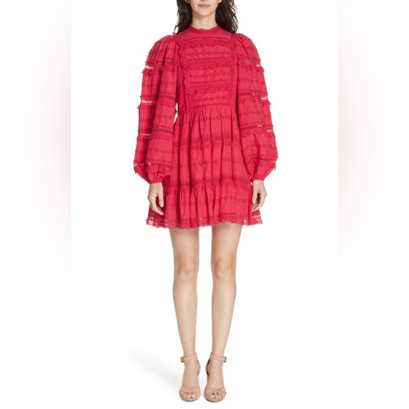 NWT $695 Ulla Johnson Amour Puff Sleeve Dress - Picture 3 of 8